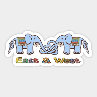 Celtic-elephants Sticker